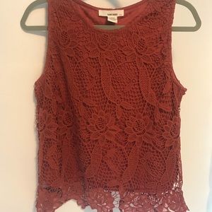 Lace tank top